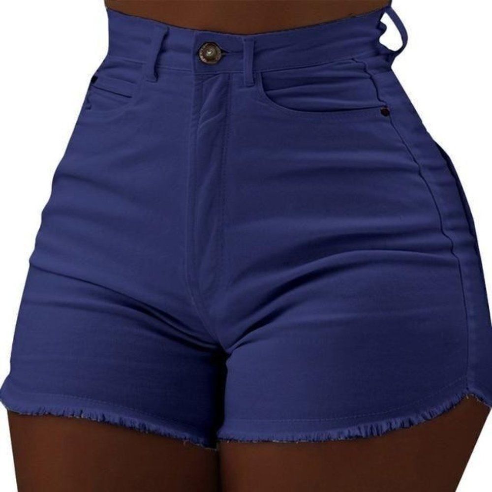 High Waist Casual Slim Fit Push Up Bodycon Shorts